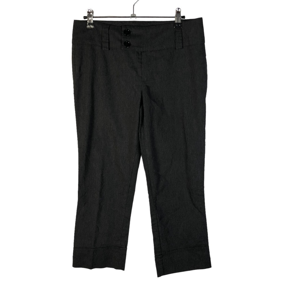 Boutique Y2K Charcoal Gray Cropped Dress Pants 6